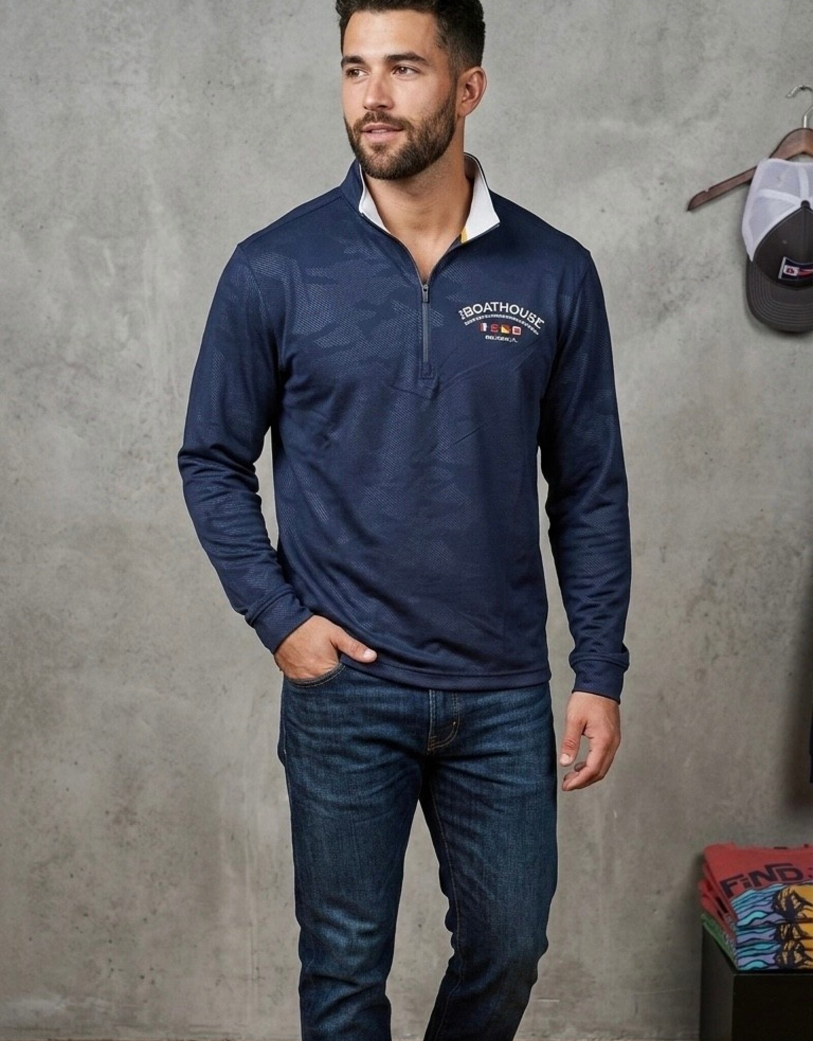 STRAIGHT DOWN BH SHERMAN 1/4 ZIP