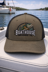 API Source BASS BH ARCH LODEN GREEN RECYCLED TRUCKER