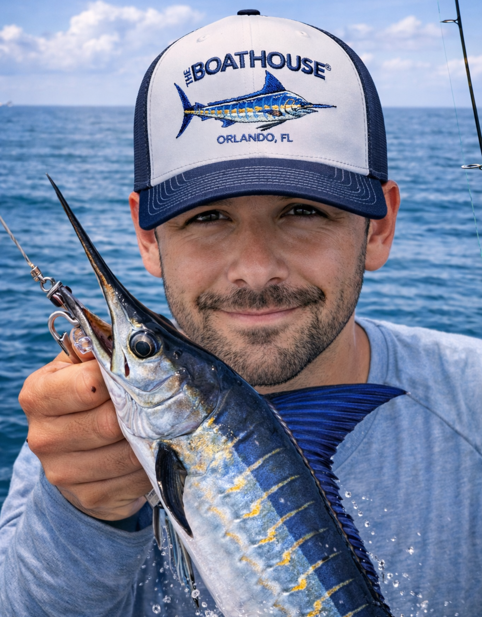 API Source MARLIN SNAPBACK TRUCKER  HAT HEATHER