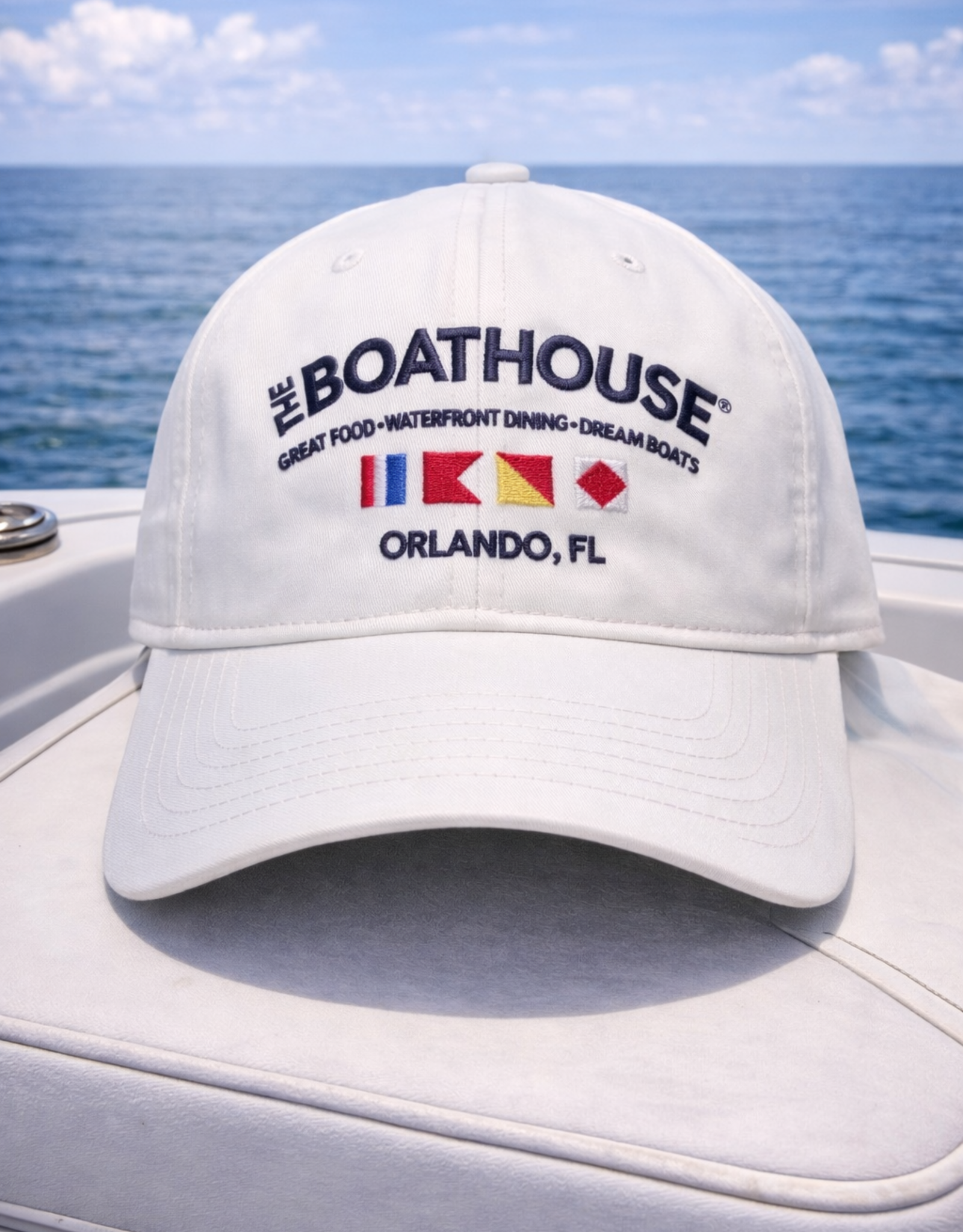 The Idea Girl BH GAME CHANGER HAT CLASSIC LOGO WHITE