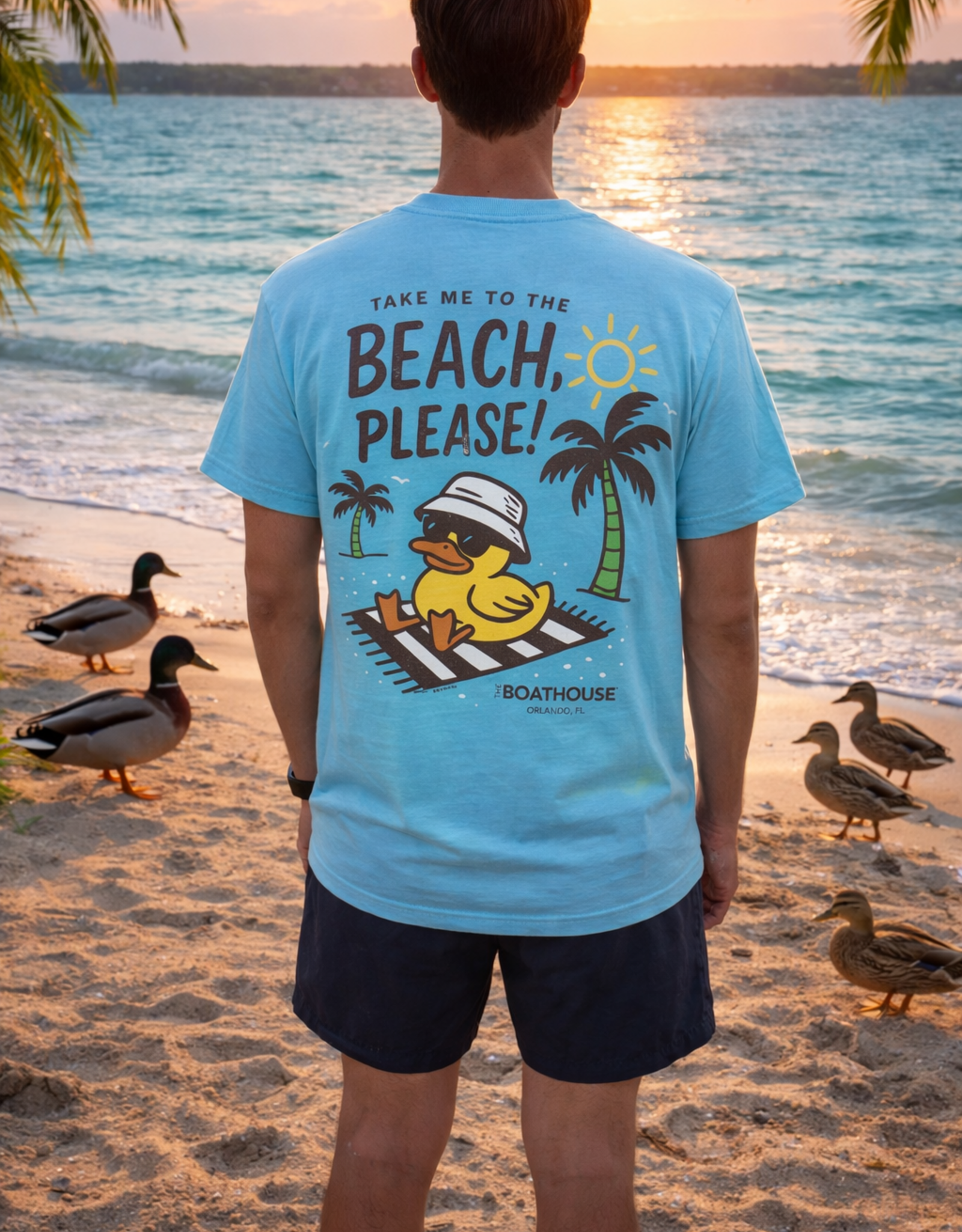 API Source BEACH PLEASE DUCK TEE