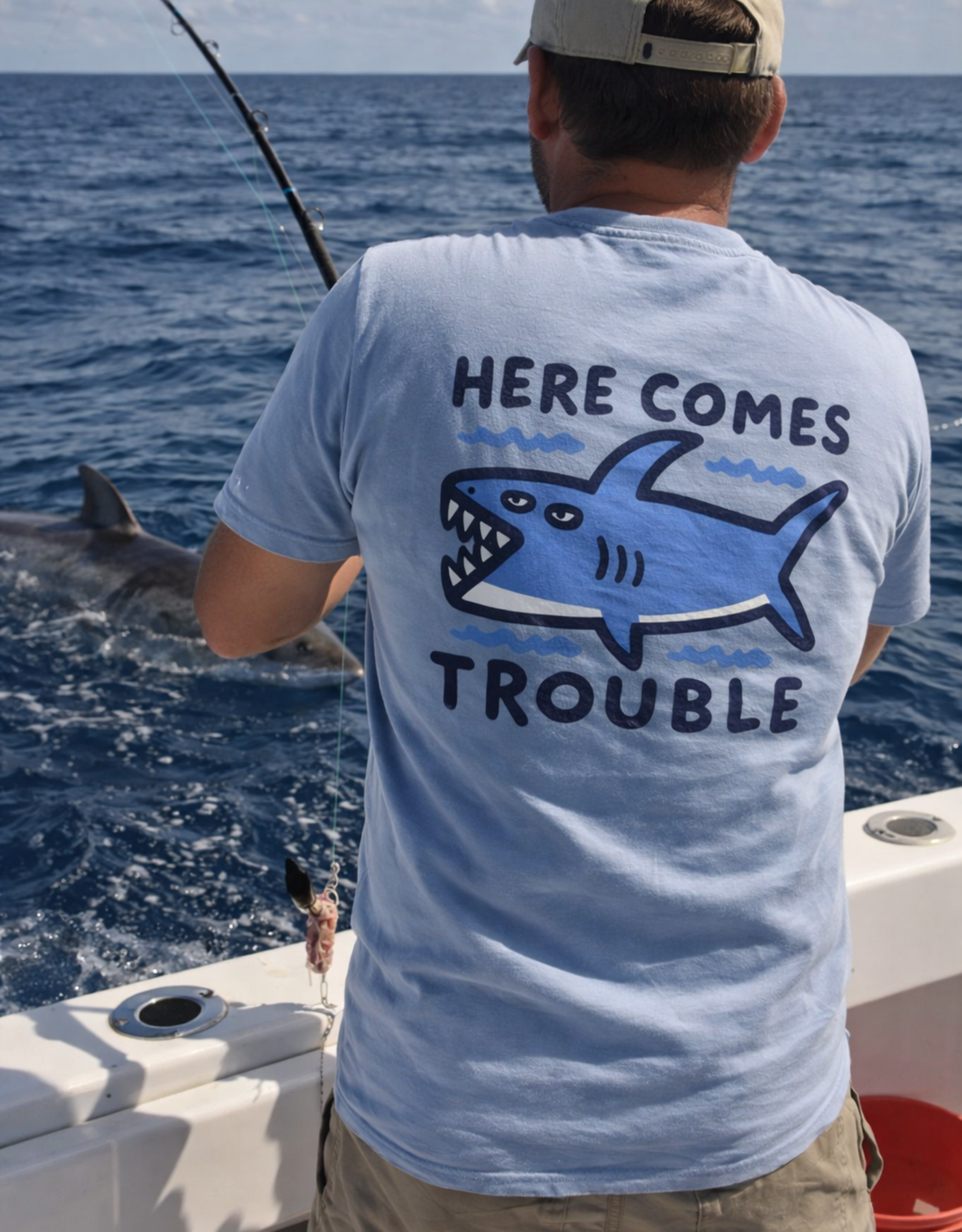 BIG HED TROUBLE SHARK TEE
