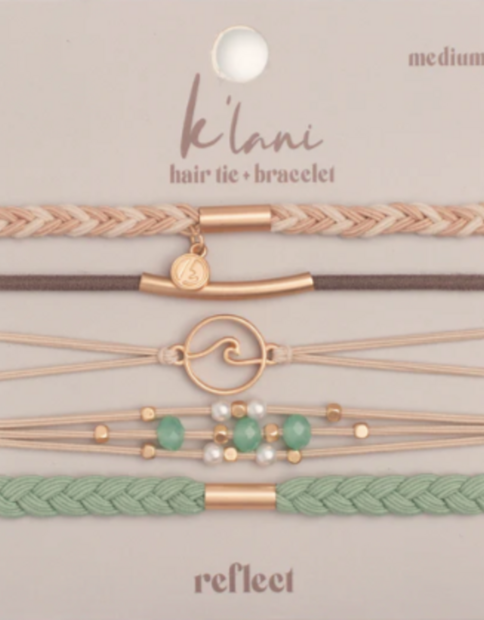 KLANI KL HAIR TIE/BRACELET REFLECT MEDIUM