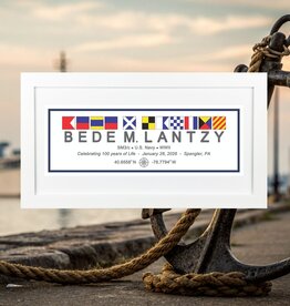 Naptown Nautical NN CUSTOM FRAME NAUTICAL PRINT