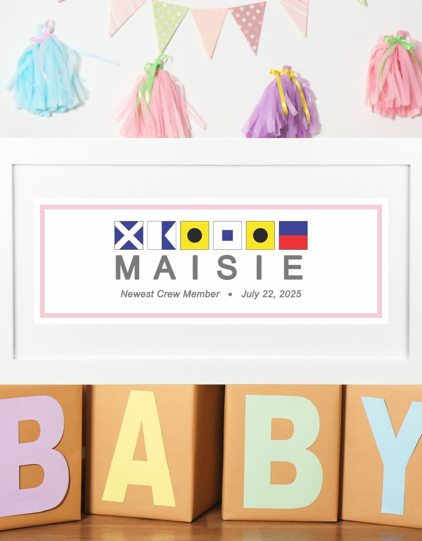 Naptown Nautical NN CUSTOM FRAME NAUTICAL PRINT