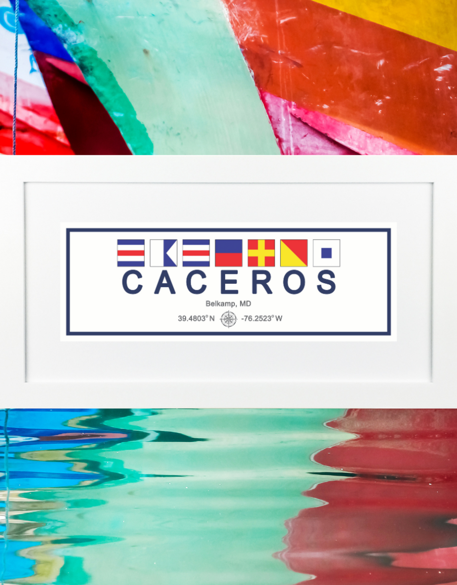 Naptown Nautical NN CUSTOM FRAME NAUTICAL PRINT