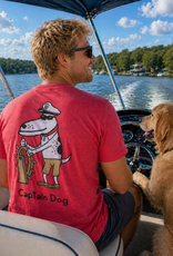 BIG HED CAPTAIN DOG TEE