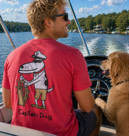 BIG HED CAPTAIN DOG TEE