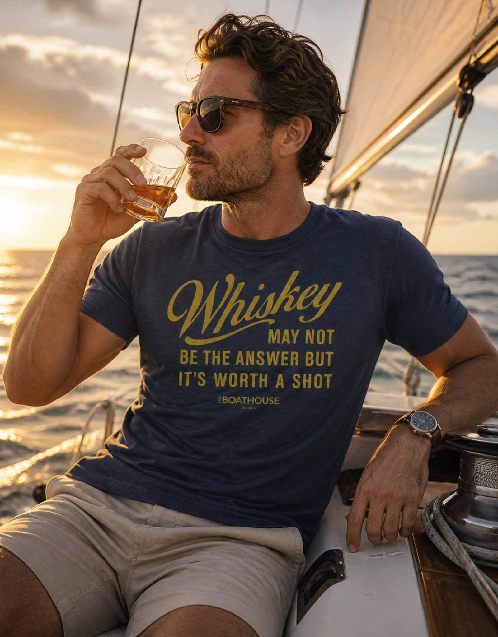 The Idea Girl WHISKEY WORTH A SHOT TEE