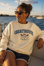 The Idea Girl PADDLE FLAG CREWNECK