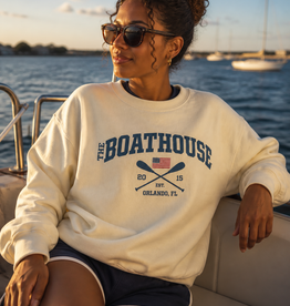 The Idea Girl PADDLE FLAG CREWNECK