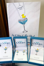 FLAIRCRAFT LIMITED DUCK DUCK RAZZ EARRINGS STERLING SILVER