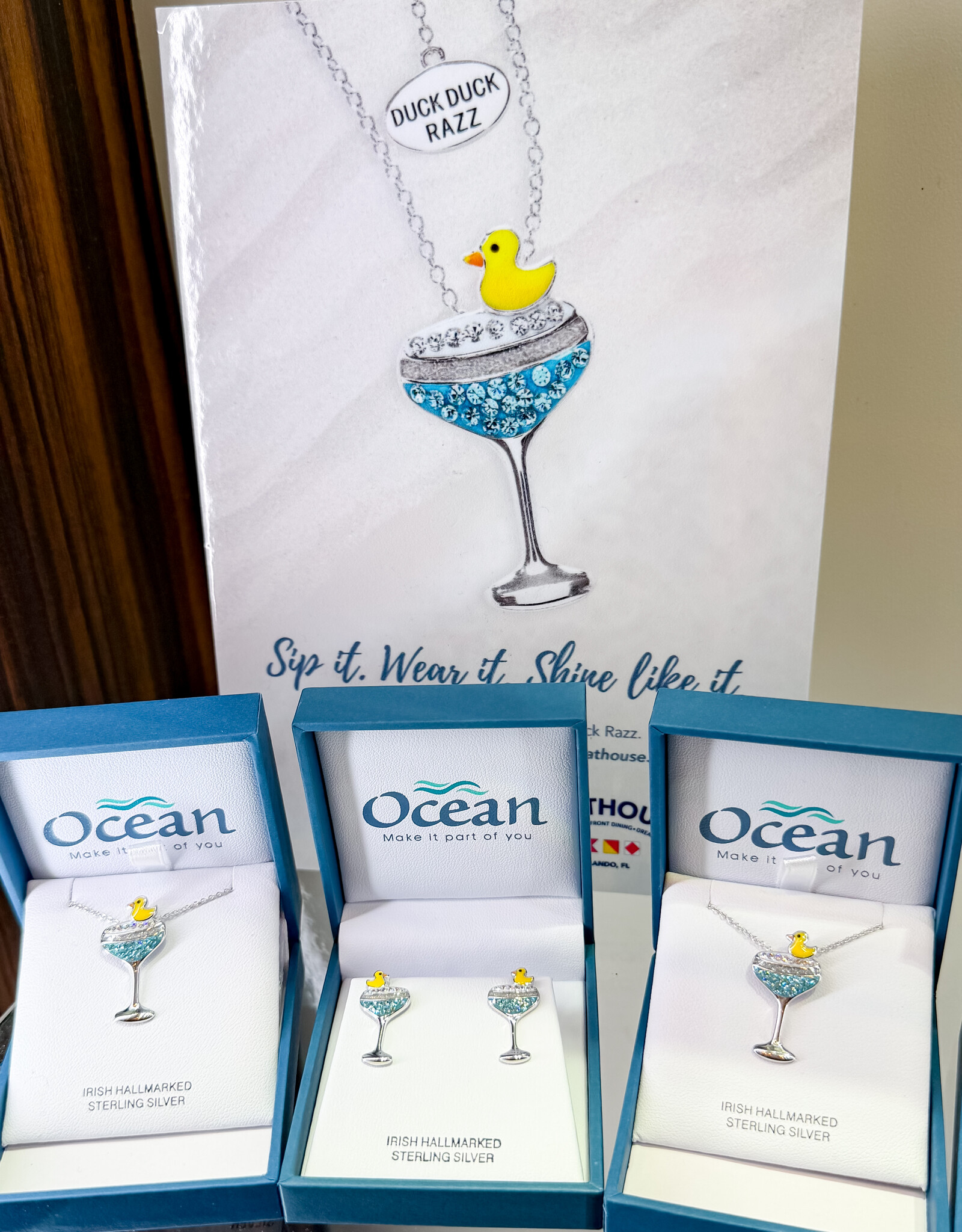 FLAIRCRAFT LIMITED DUCK DUCK RAZZ EARRINGS STERLING SILVER