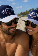 The Idea Girl CLASSIC LOGO NAVY/WHITE/HEATHER SNAP BACK HAT