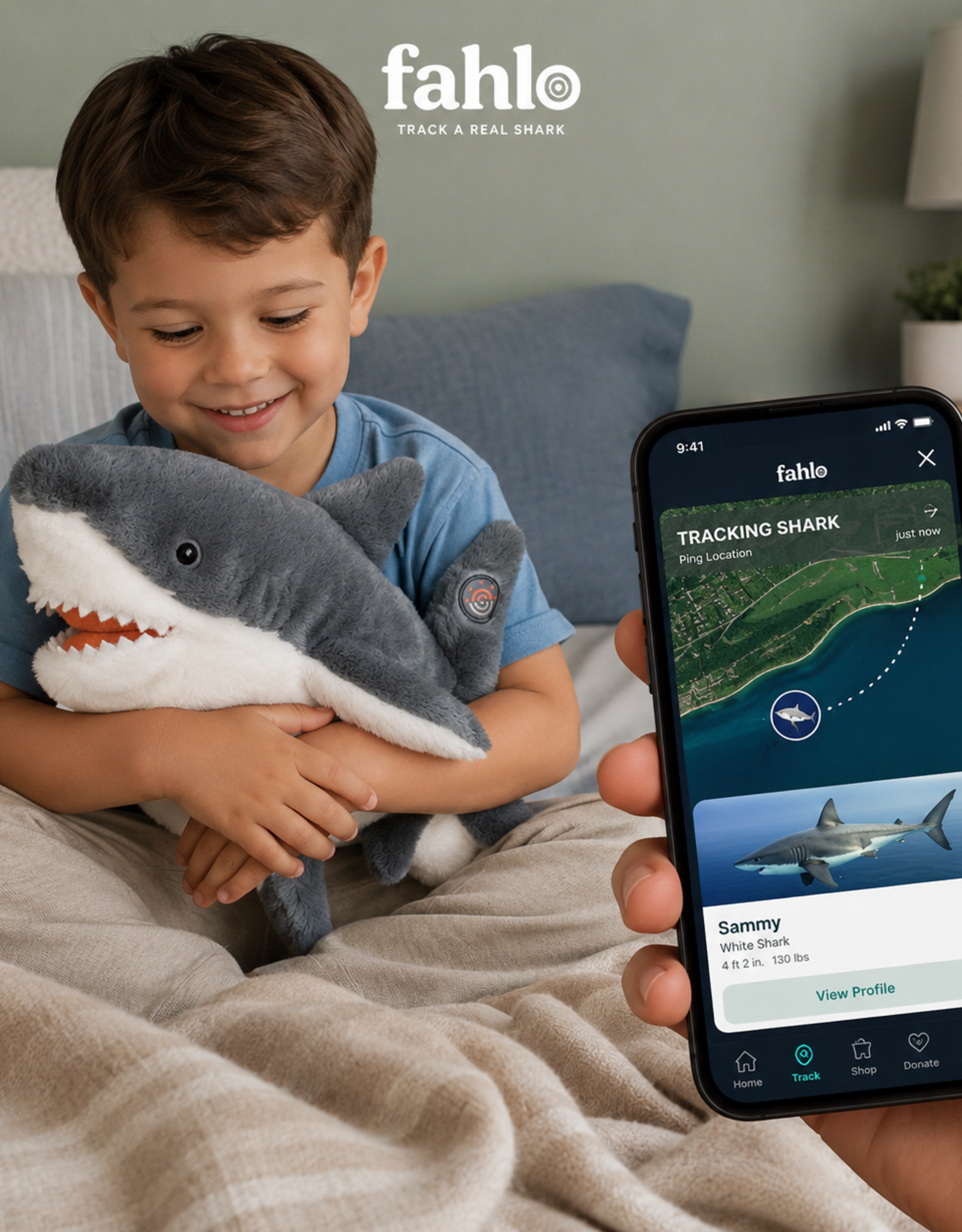 FAHLO PLUSH GREAT WHITE SHARK