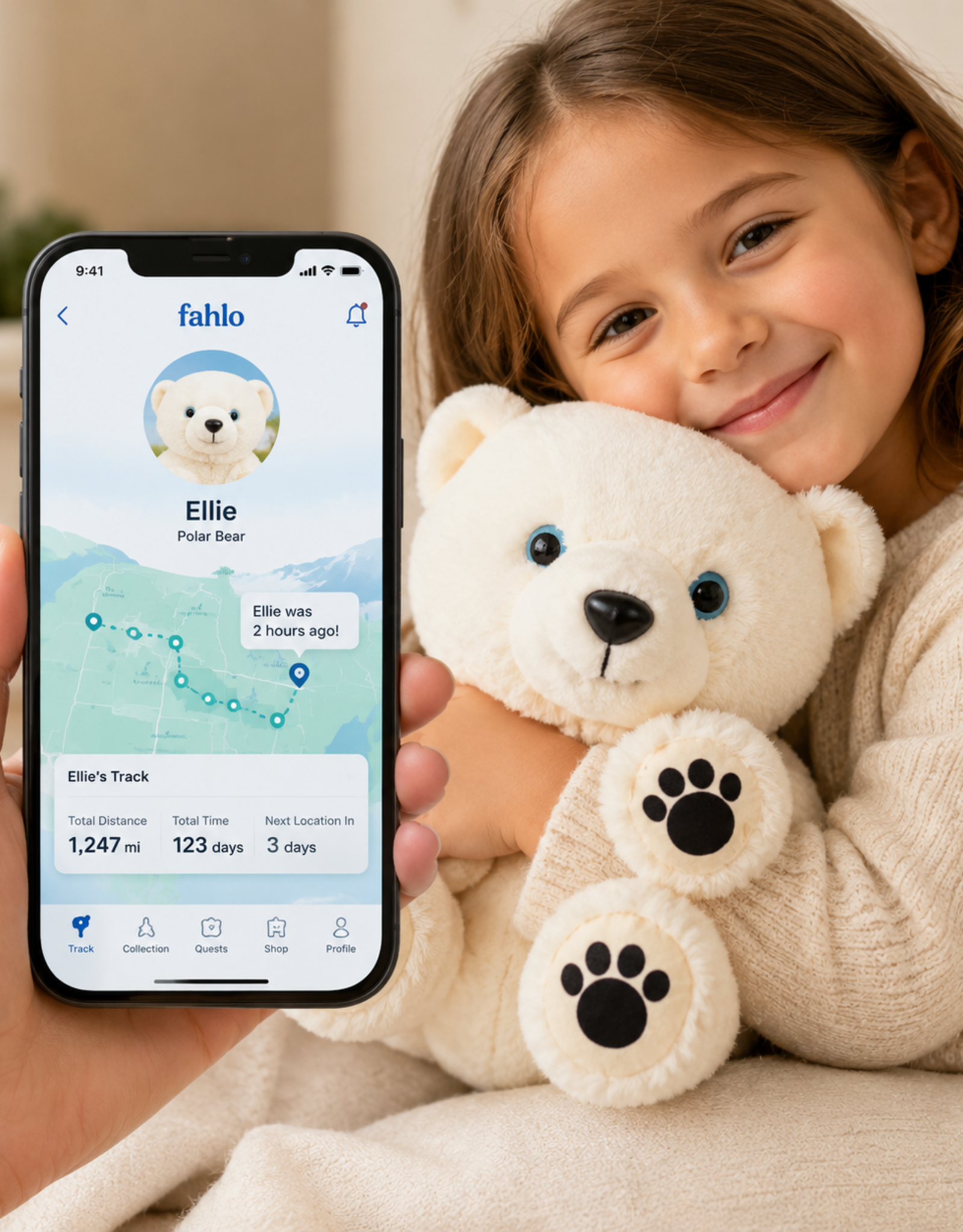 FAHLO FA PLUSH POLAR BEAR