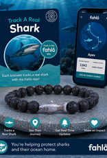 FAHLO FA THE VOYAGE SHARK  BRACELET LAVA STONE