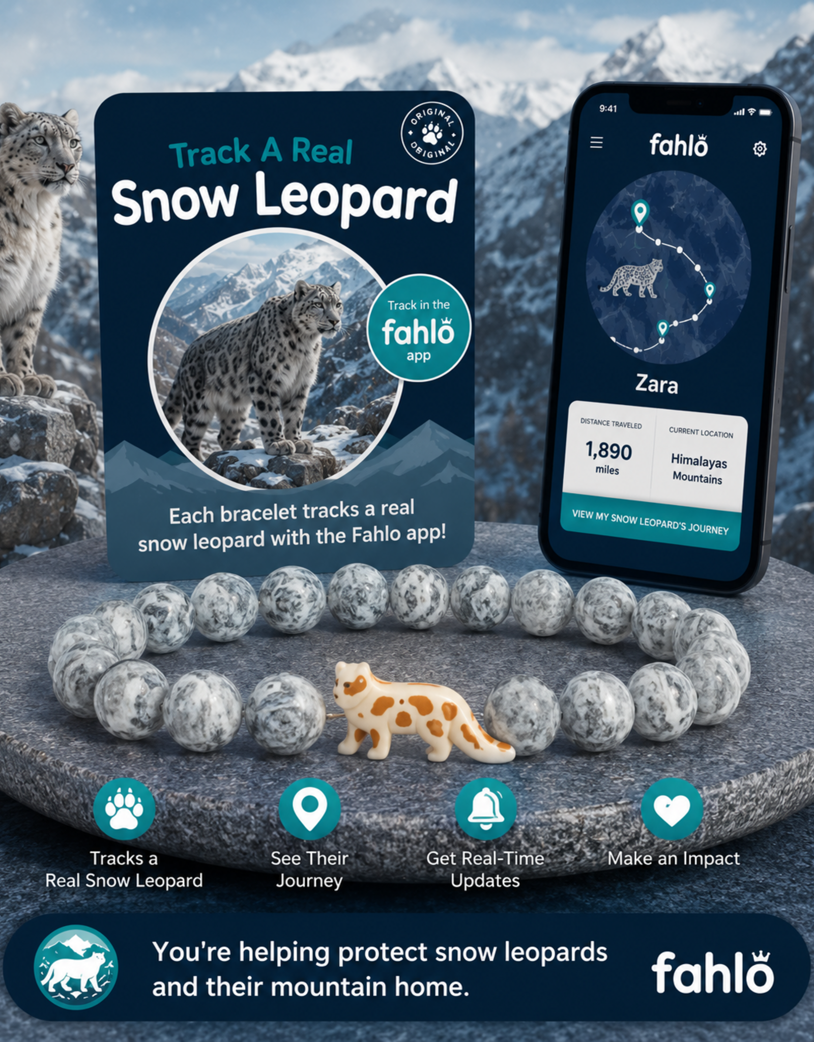 FAHLO FA THE ASCENT SNOW LEOPARD ALPINE