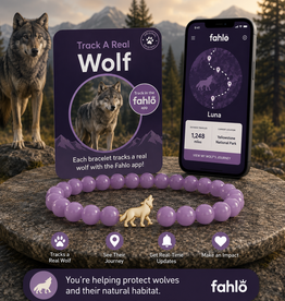 FAHLO FAHLO  SCOUT WOLF  BRACELET LILAC