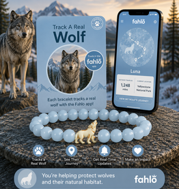 FAHLO FAHLO SCOUT WOLF BRACELET AQUA