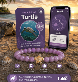 FAHLO FAHLO JOURNEY TURTLE BRACELET LILAC