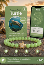 FAHLO FA JOURNEY TURTLE BRACELET SAGE GLOW