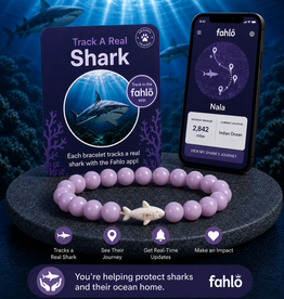 FAHLO FAHLO  VOYAGE SHARK BRACELET LILAC GLOW