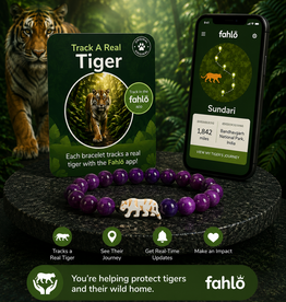 FAHLO FAHLO PROWL TIGER  BRACELET ROYAL PURPLE