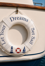 Jim Buoy CUSTOMIZED LIFE RING "LET YOUR DREAMS SET SAIL"