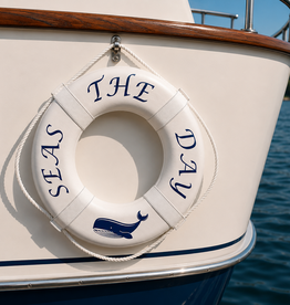 Jim Buoy CUSTOMIZED LIFE RING "SEAS THE DAY"