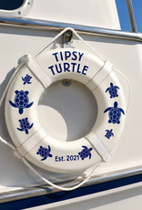 Jim Buoy CUSTOMIZED LIFE RING "TIPSY TURTLE"