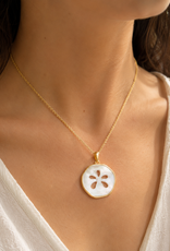 FLAIRCRAFT LIMITED SAND DOLLAR NECKLACE 14KT GOLD
