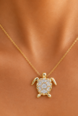 FLAIRCRAFT LIMITED FL DIAMOND SEA TURTLE NECKLACE
