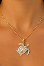 FLAIRCRAFT LIMITED FL DIAMOND SEA TURTLE NECKLACE