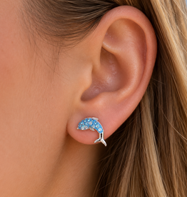 FLAIRCRAFT LIMITED DOLPHIN STUD EARRINGS