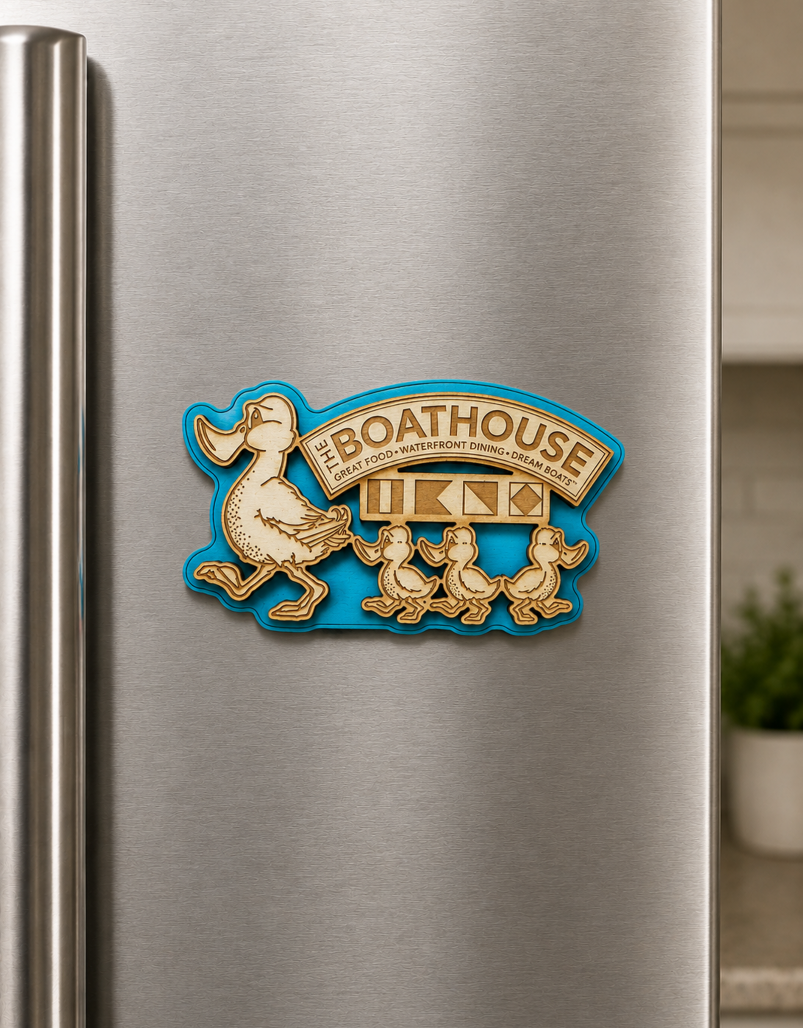 BICAST INC. BI WOOD MAGNET DUCK FAMILY