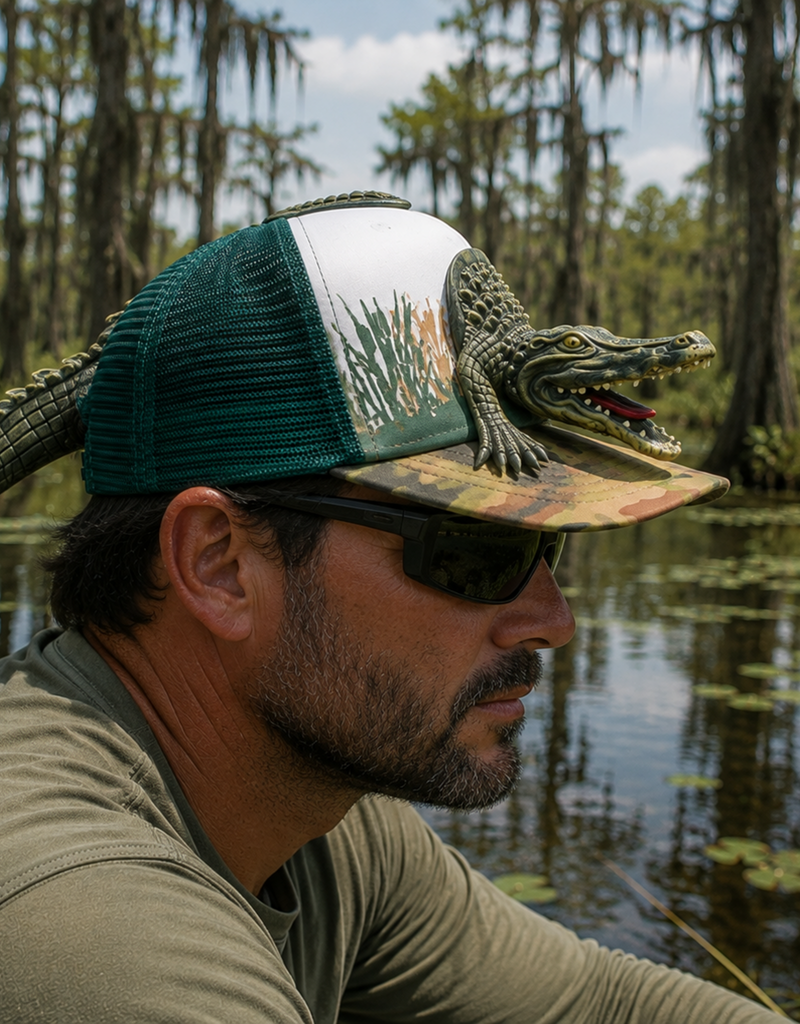 JY DESIGNS AND CREATIONS ALLIGATOR 3D HAT