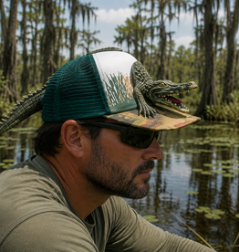 JY DESIGNS AND CREATIONS ALLIGATOR 3D HAT