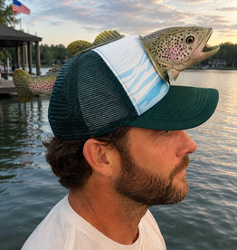 JY DESIGNS AND CREATIONS RAINBOW 3D TROUT HAT