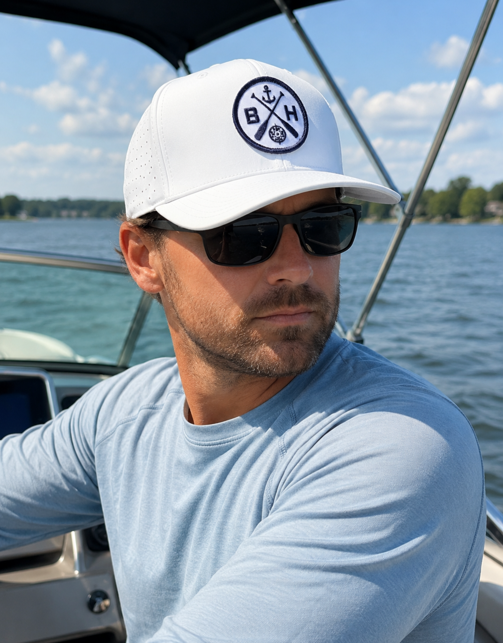 Signature Concepts - Apparel OAR PATCH HAT WHITE