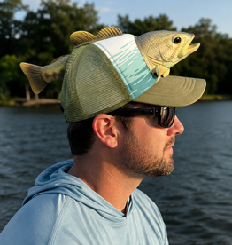 JY DESIGNS AND CREATIONS LARGE MOUTH BASS 3D HAT