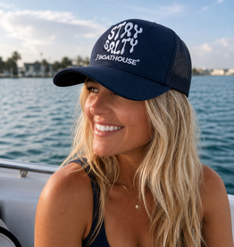 Signature Concepts - Apparel STAY SALTY RICH NAVY HAT