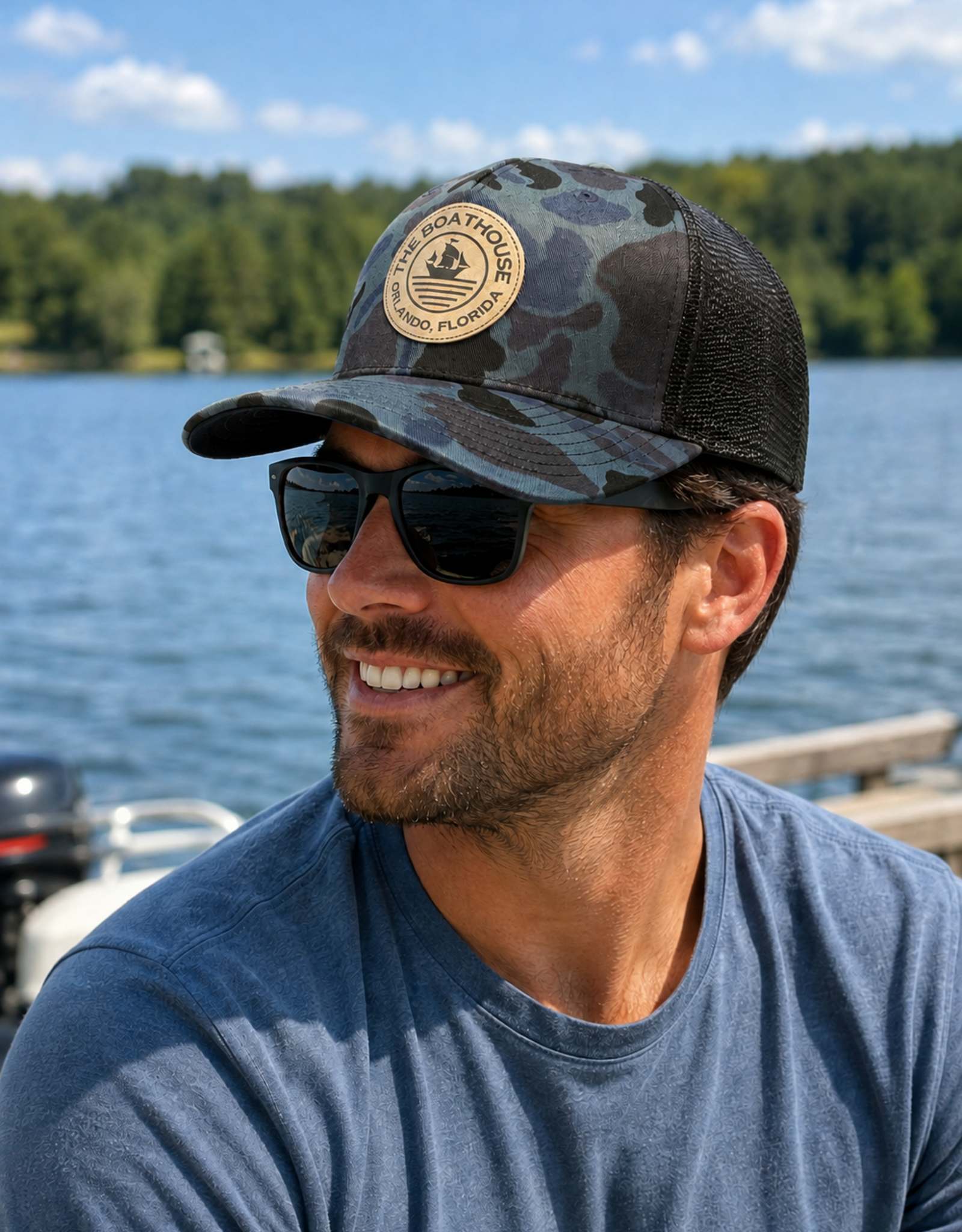 Signature Concepts - Apparel CAMO HAT BLACK