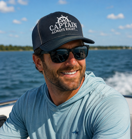 The Idea Girl CAPTAIN ALWAYS RIGHT NAVY/GREY HAT