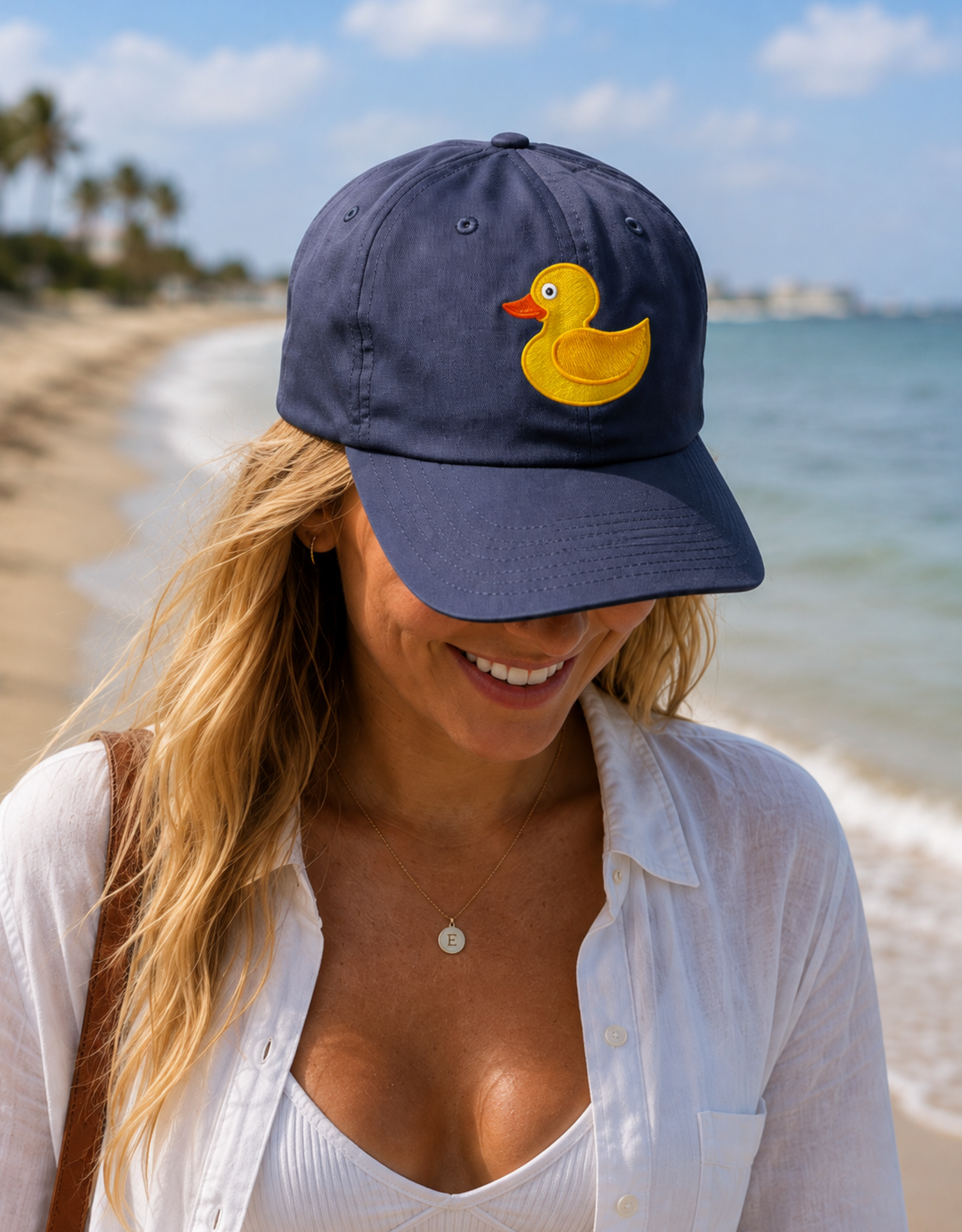 The Idea Girl   ADULT DUCKY HATS NAVY
