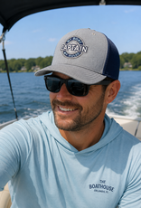 API Source   CAPTAIN RULES HEATHER SNAPBACK TRUCKER CAP