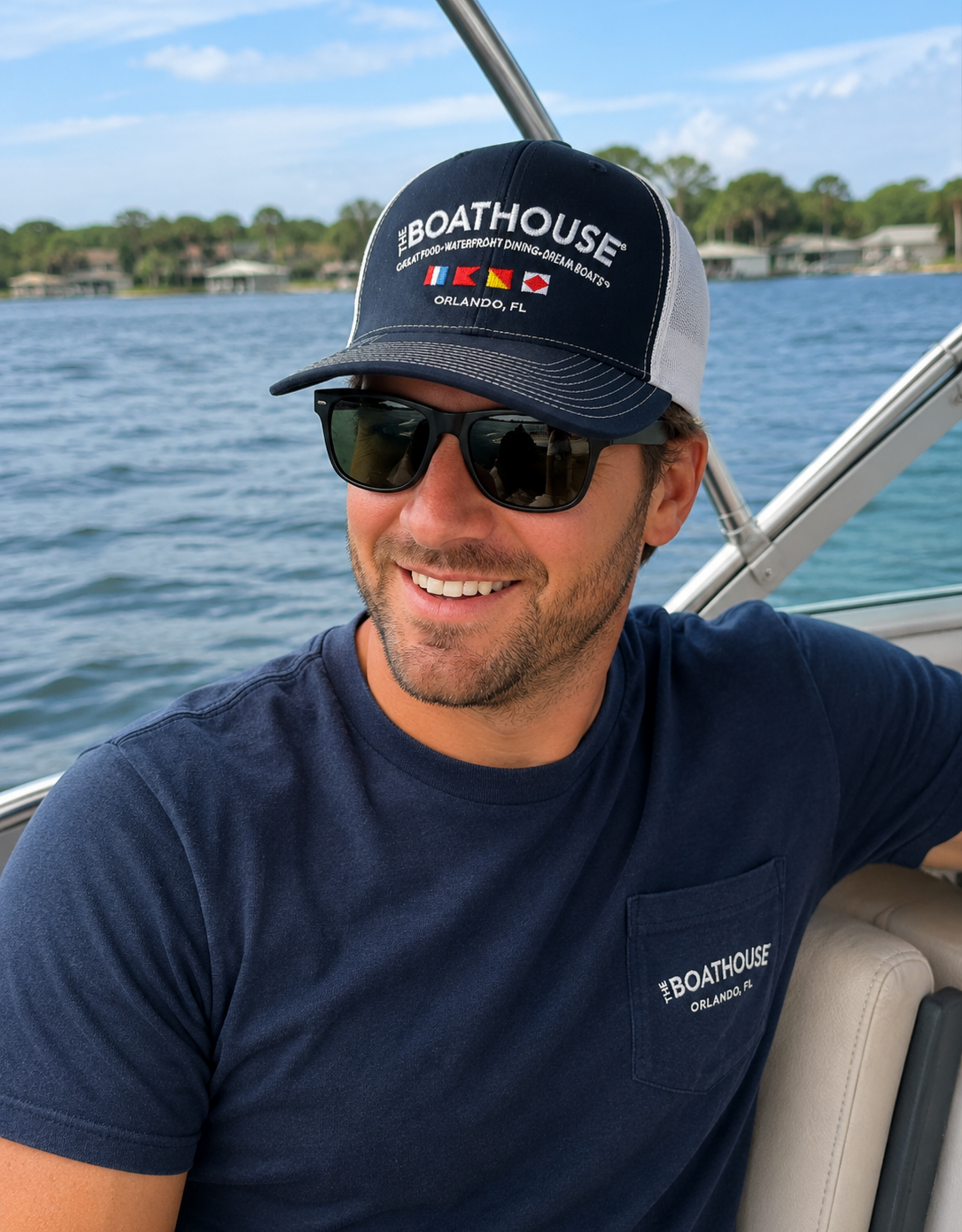 The Idea Girl BH CLASSIC LOGO NAVY/WHITE MESH HAT