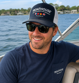 The Idea Girl BH CLASSIC LOGO NAVY/WHITE MESH HAT