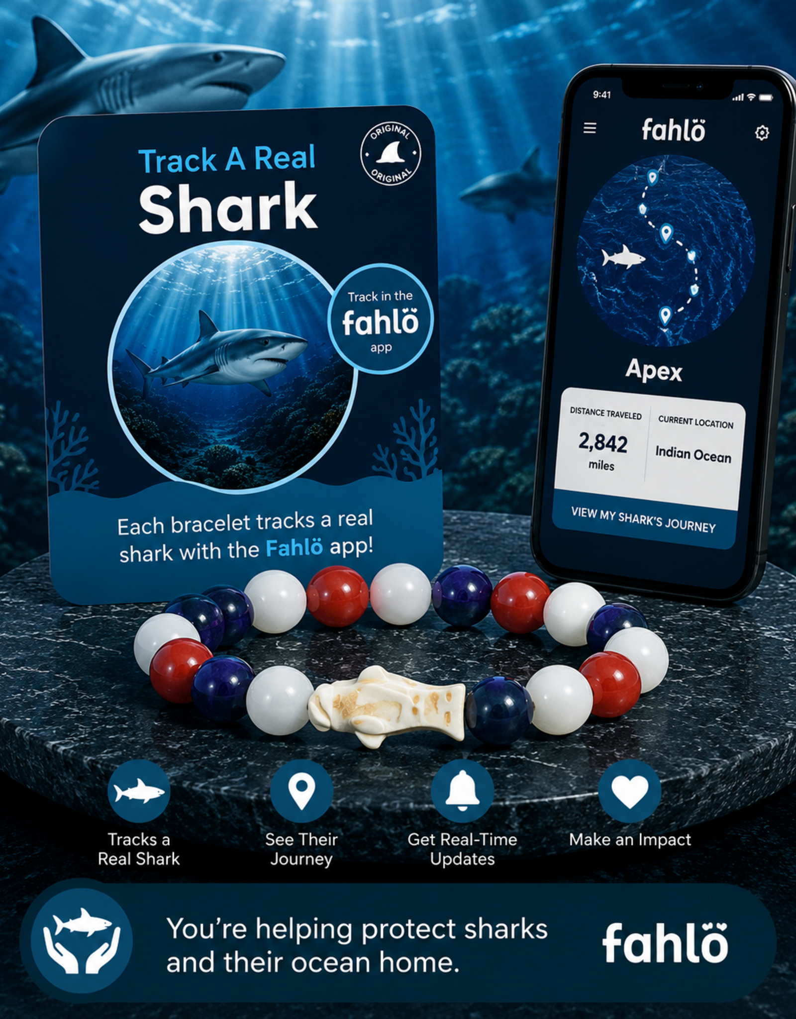 FAHLO FA SHARK SUMMER STONE