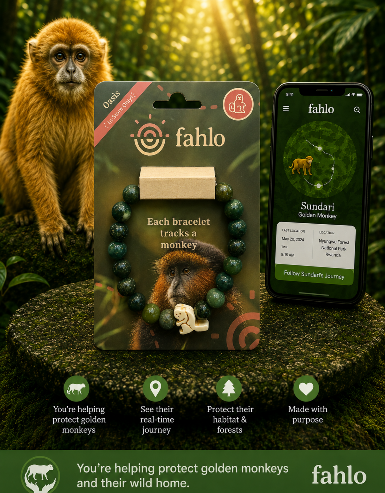 FAHLO OASIS MONKEY BRACELET
